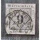 ALEMANIA 1851 ESTADO DE WURTTEMBERG Yv 4 MUY BUEN SELLO CLASICO 50 EUROS